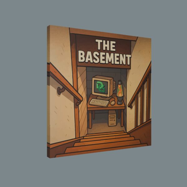 The Basement Canvas Wrap - 24x24